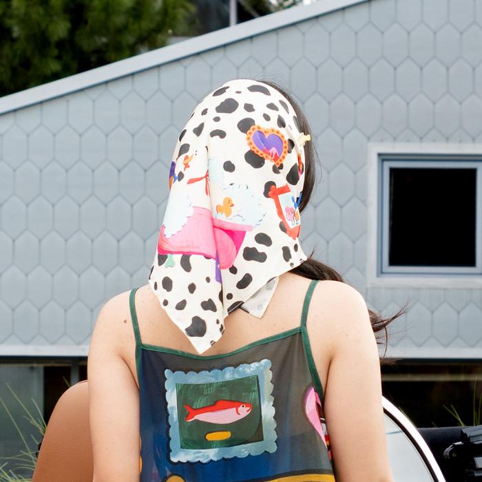 Bubble Bath Dapper Darlings Mini Scarf