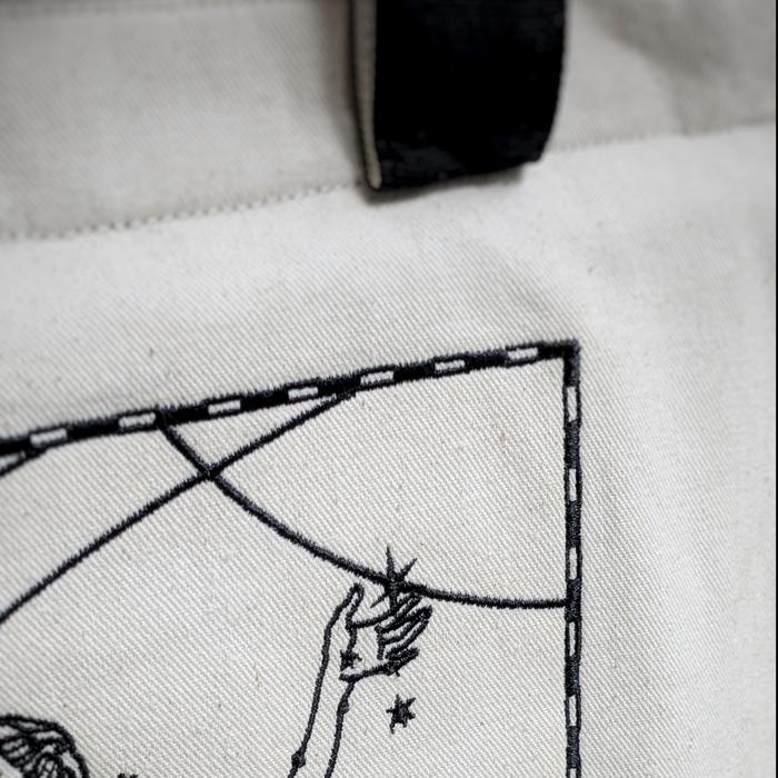 Ophiucus and Venusta Embroidered Totebag
