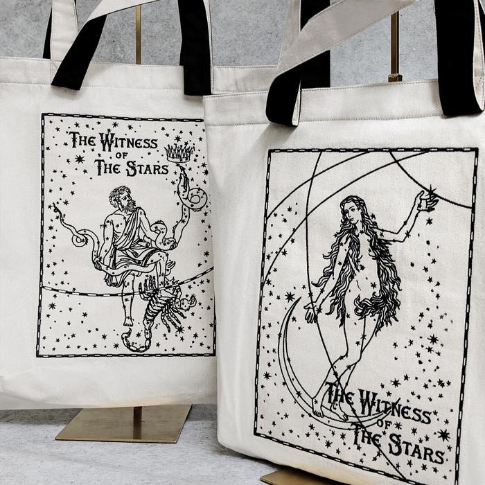 Ophiucus and Venusta Embroidered Totebag