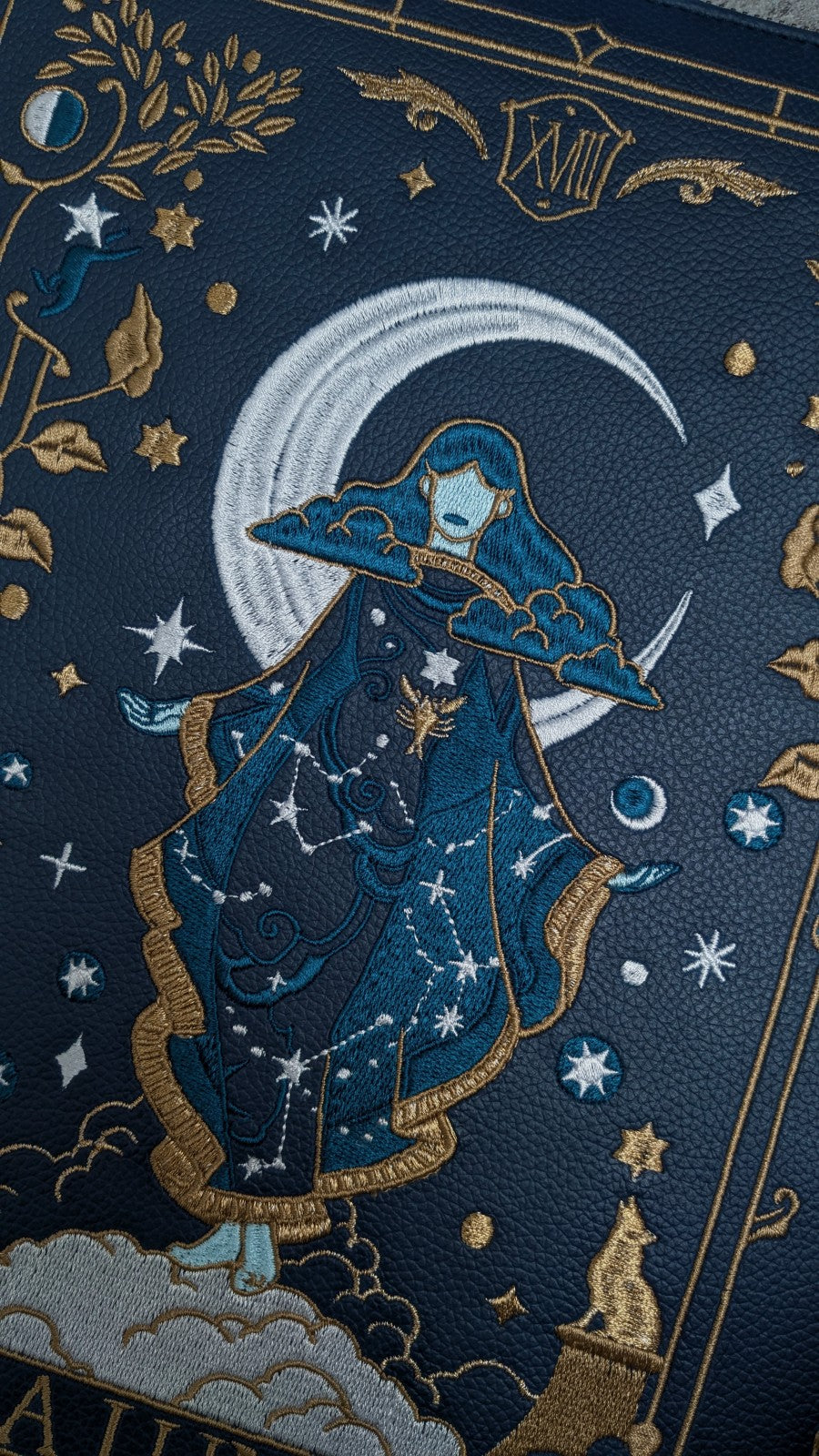 La Lune Embroidered Laptop Sleeve