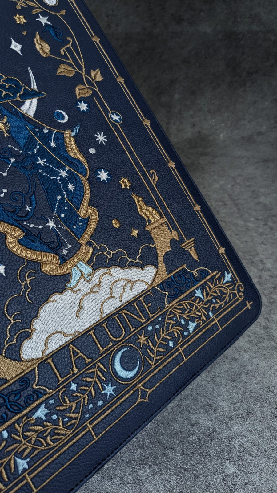 La Lune Embroidered Laptop Sleeve