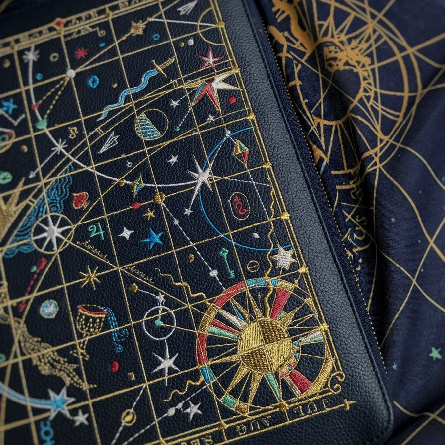 Galaxia Embroidered iPad Sleeve