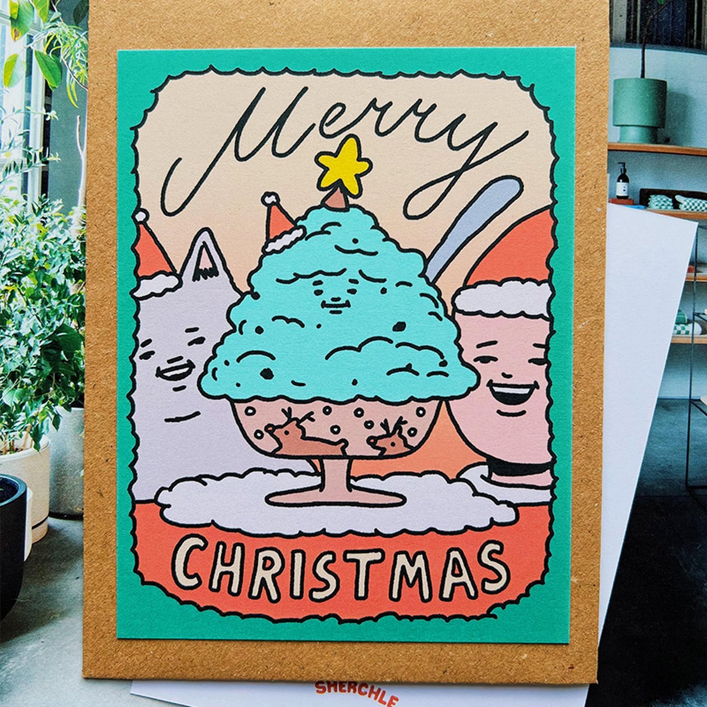 Chocominto Christmas Greeting Card