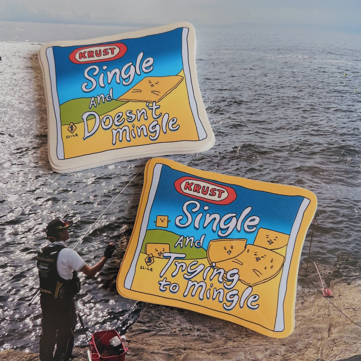 Single and Trying to Mingle Vinyl Sticker