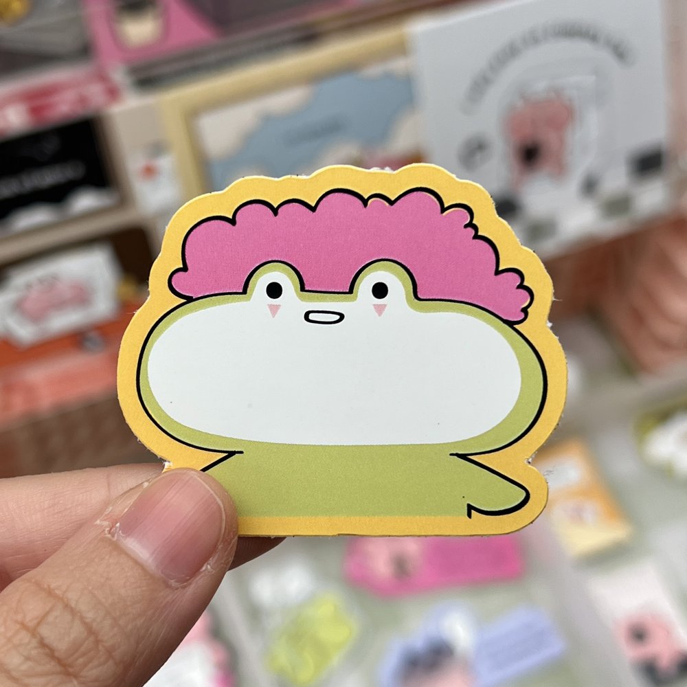 taken as a joke frog sticker