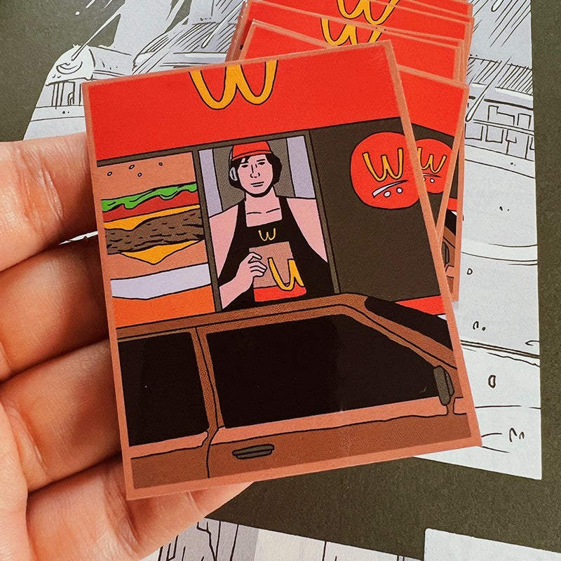 Adam Drive-Thru Vinyl Sticker