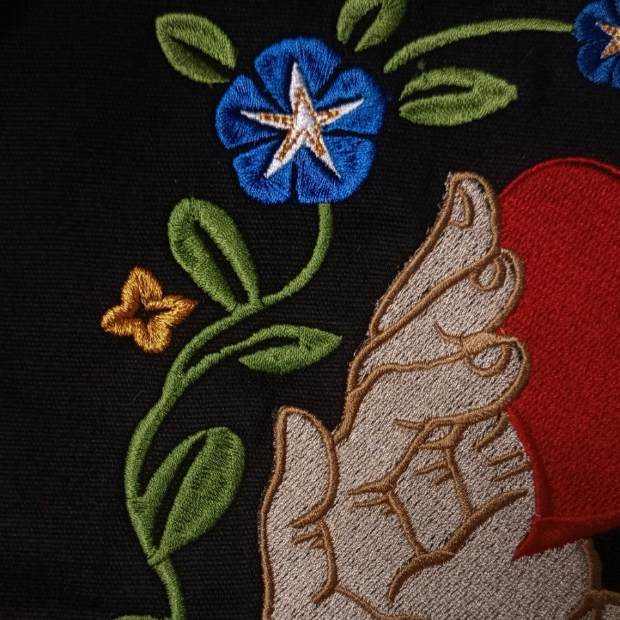 Cupid's Touch Embroidered Totebag