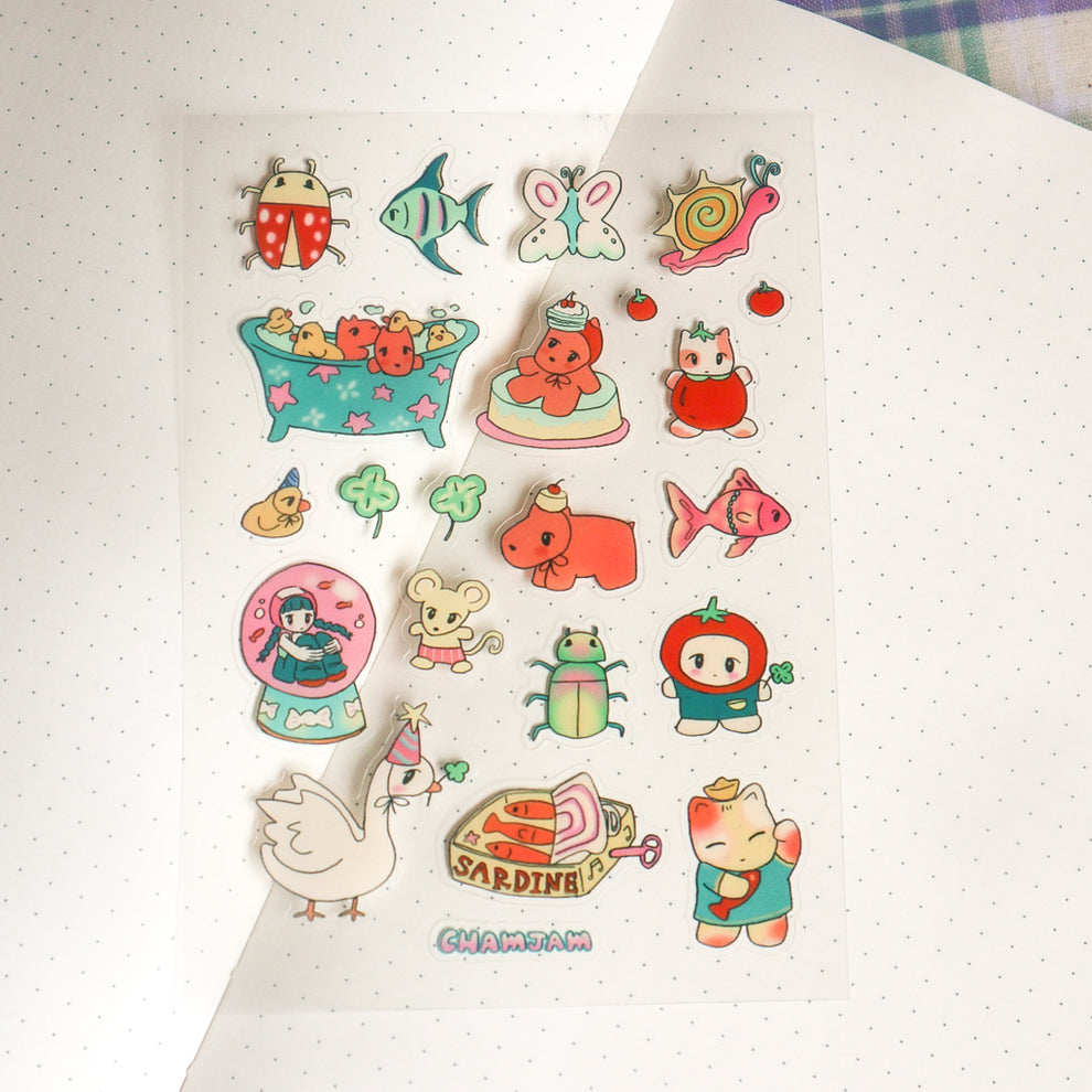 Random Doodle Sticker Sheet