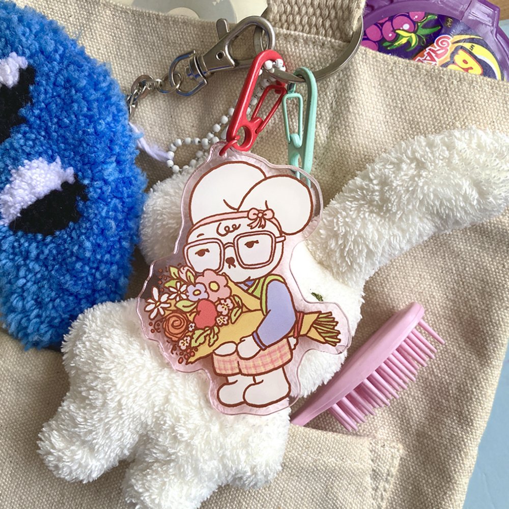 Laura Bouquet Keychain