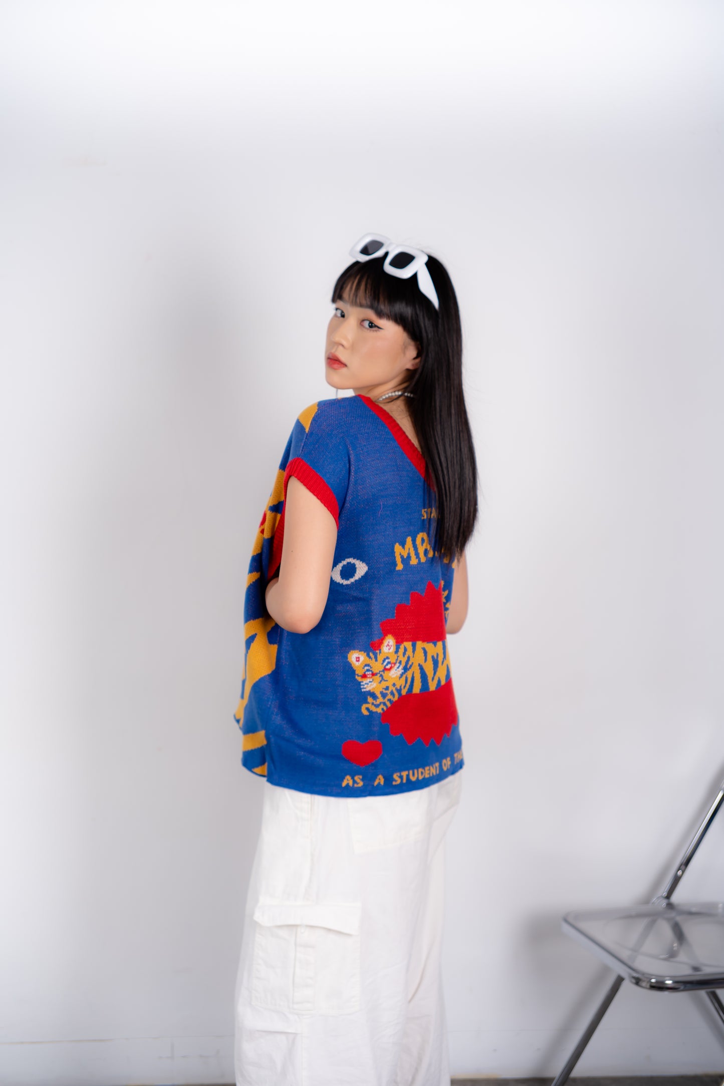 Student of The Year Two Faced Knitted Vest