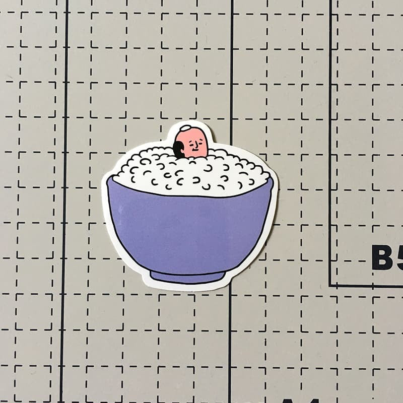 Rice San Vinyl Sticker