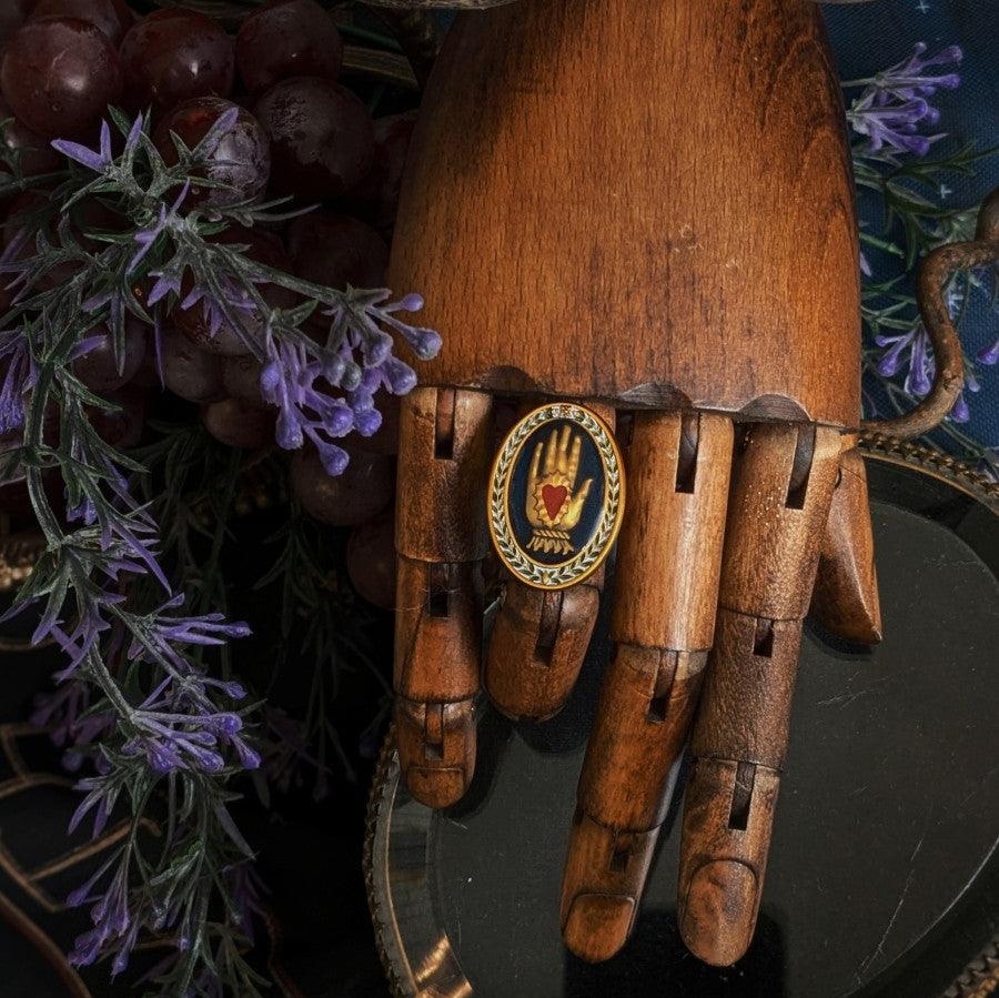 La Mano Adjustable Enamel Ring