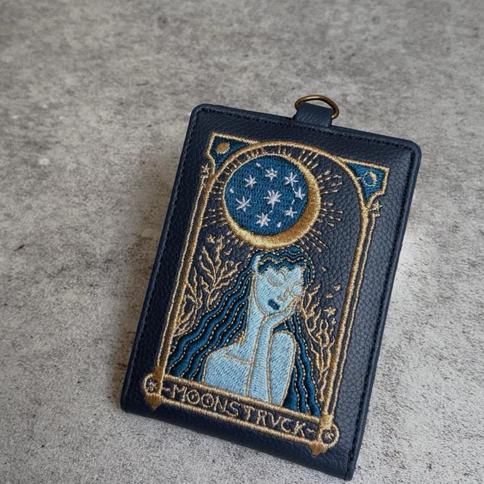 Moonstruck Folded Embroidered Wallet