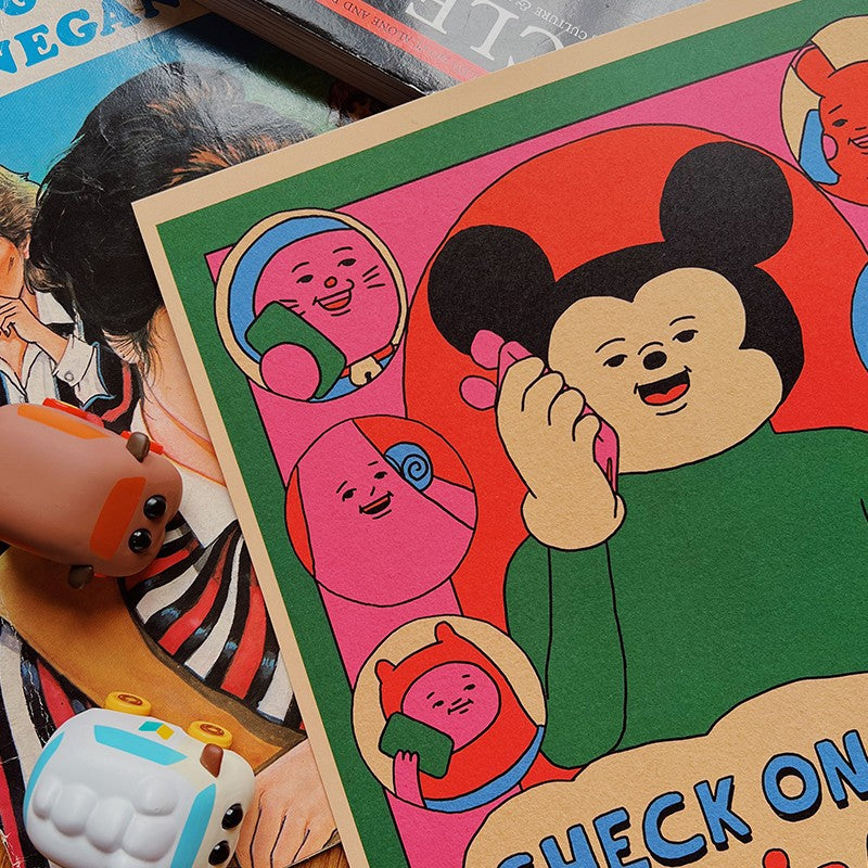 Check On Your Friends Art Print