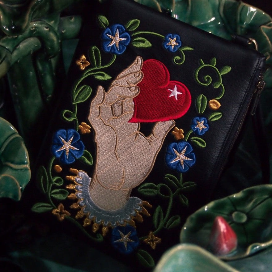 Cupid's Touch Faux Leather Pouch