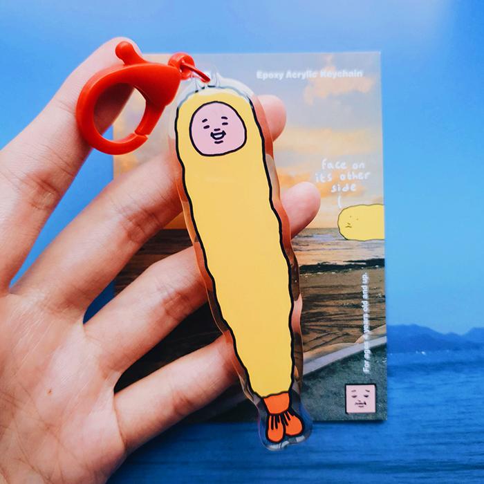 Tempura-san Epoxy Acrylic Keychain