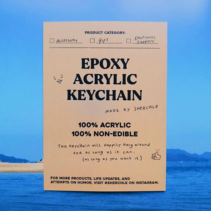 Tempura-san Epoxy Acrylic Keychain