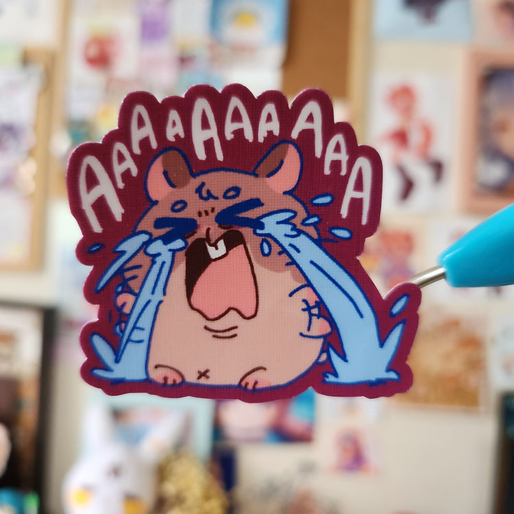 AAAAAAA Hamster Sticker