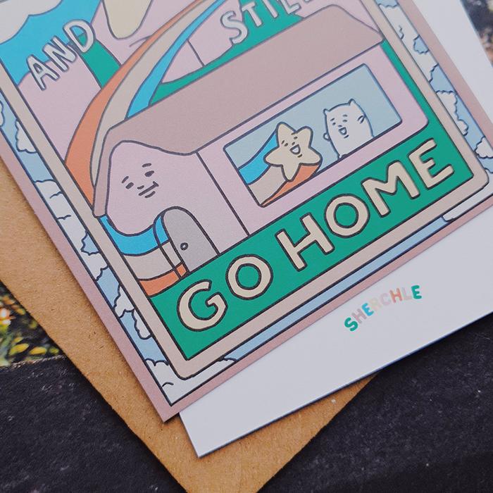 Go Big And Still Go Home Greeting Card