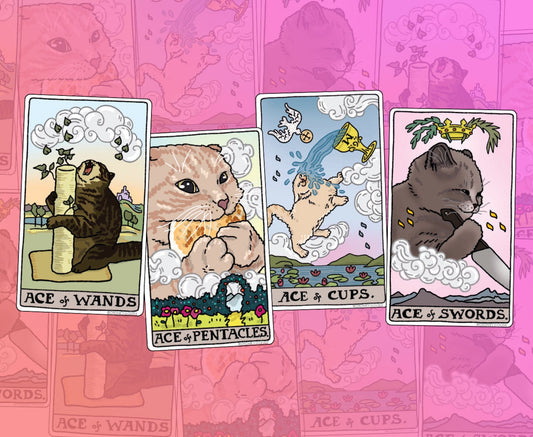 Tarot Meme Cat Stickers