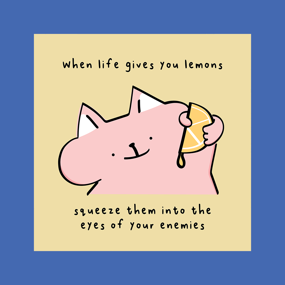 when life gives you lemons print