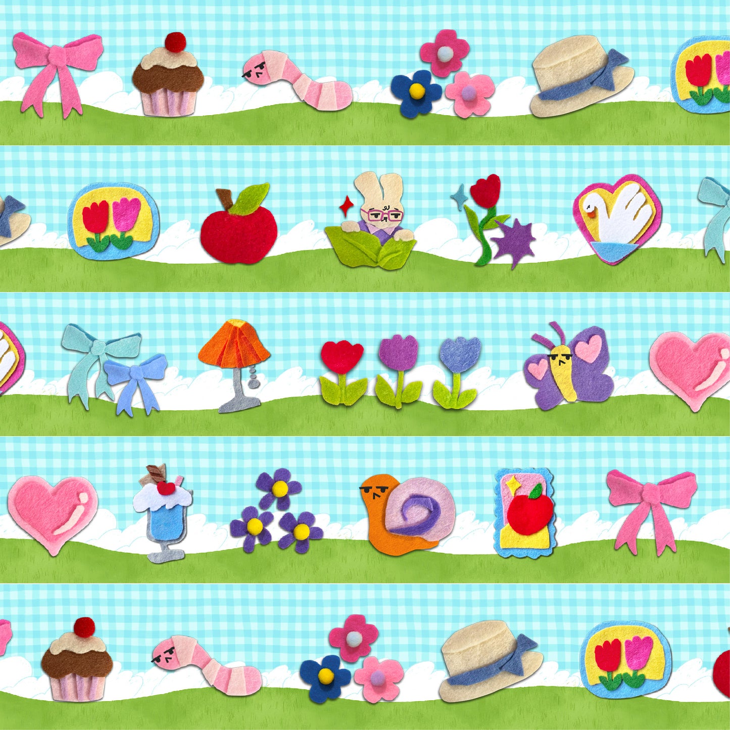 Felt Icons Washi Tape