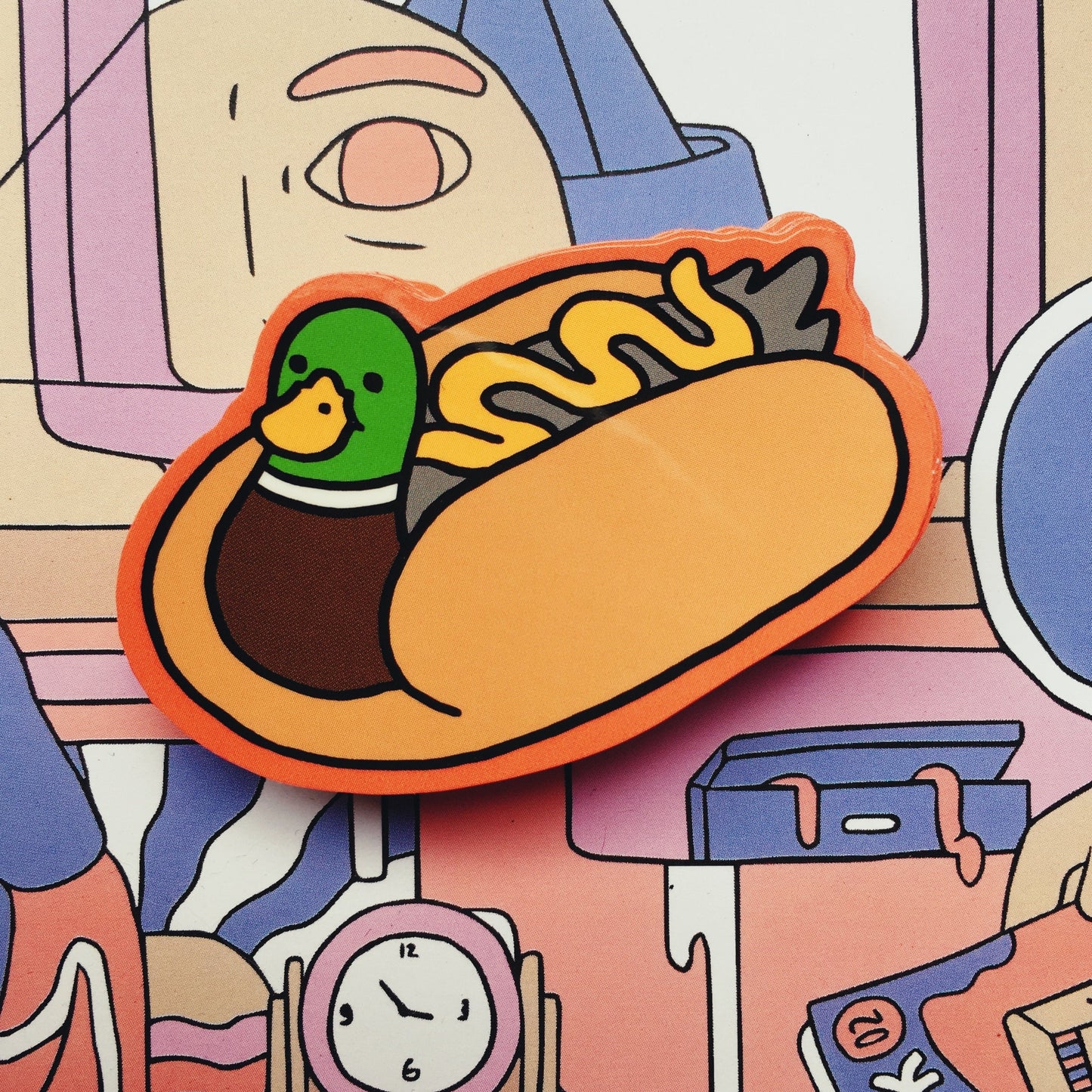 Hotduck Sticker