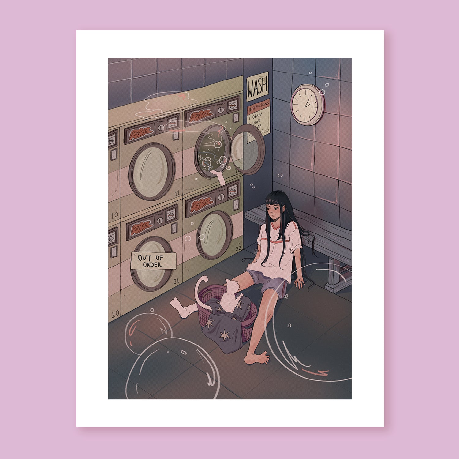 Laundromat Print Wormhole