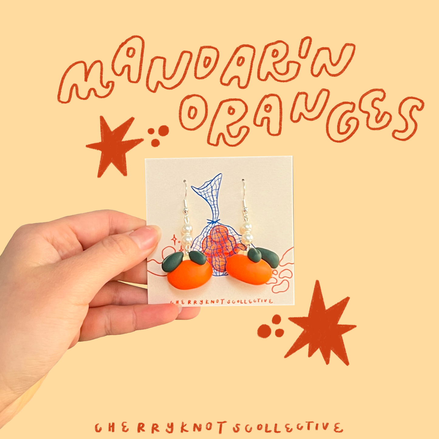 Mandarin Orange Earrings