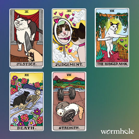 Tarot Meme Cat Stickers