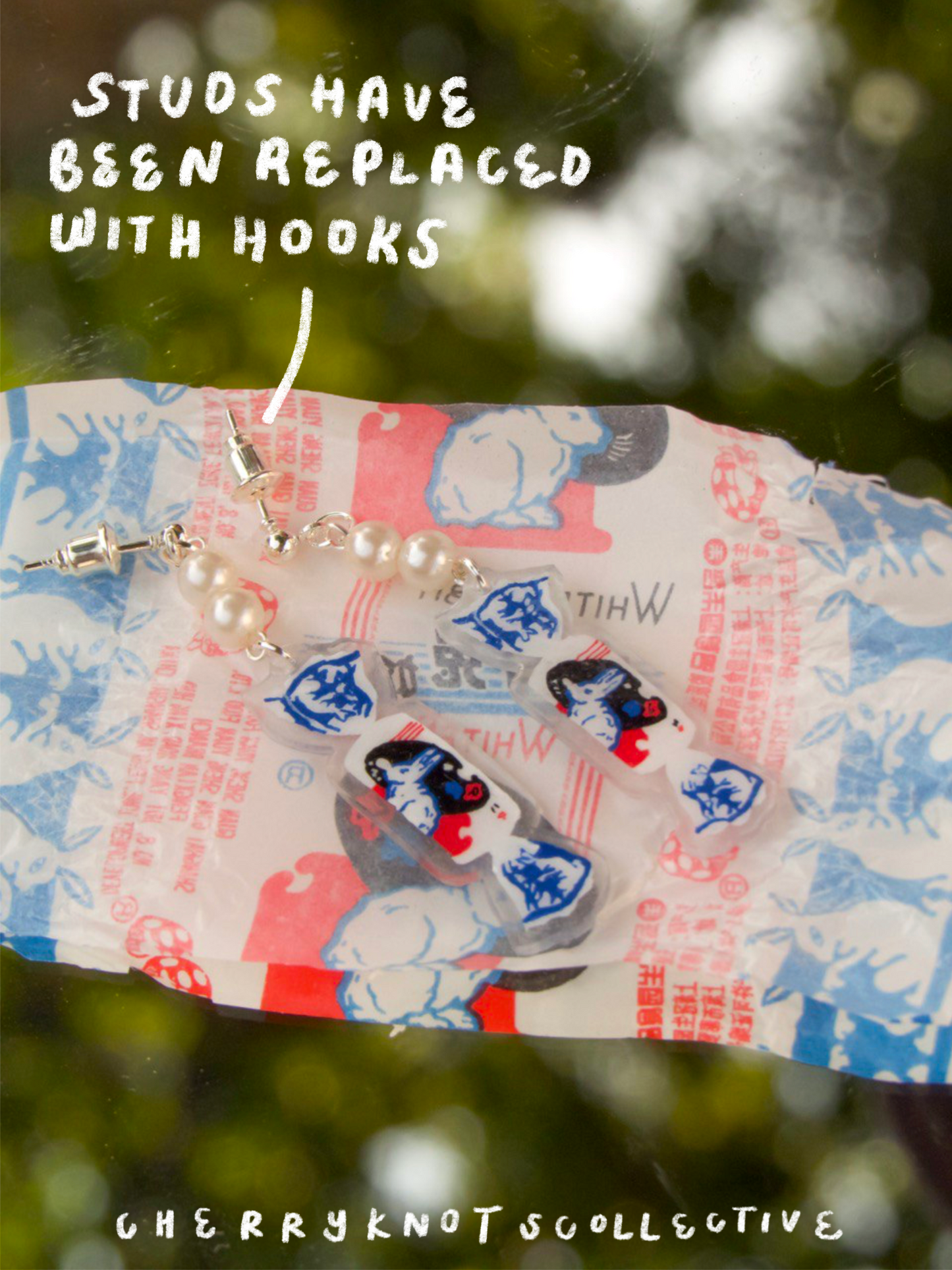 White Rabbit Earrings