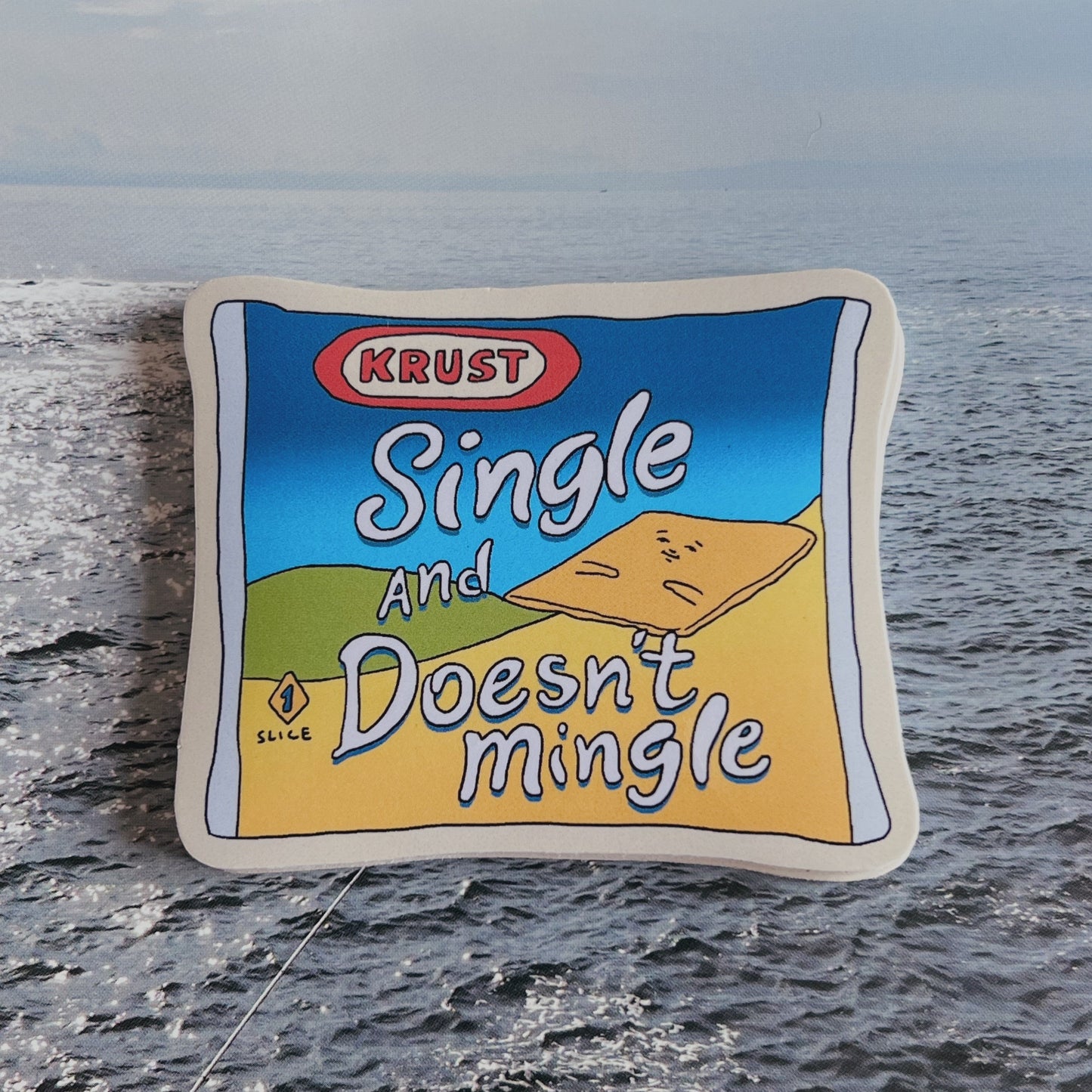 Single And Doesn't Mingle Vinyl Sticker