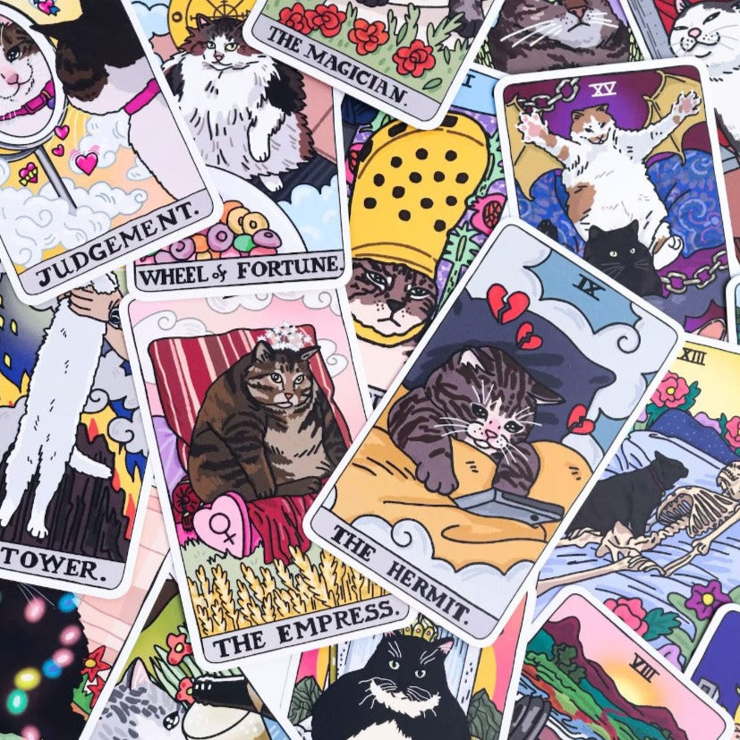Tarot Meme Cat Stickers