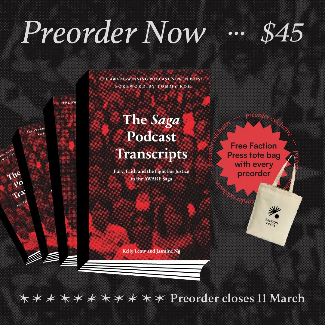 [PREORDER] The Saga Podcast Transcripts: Fury, Faith and the Fight for Justice in the AWARE Saga