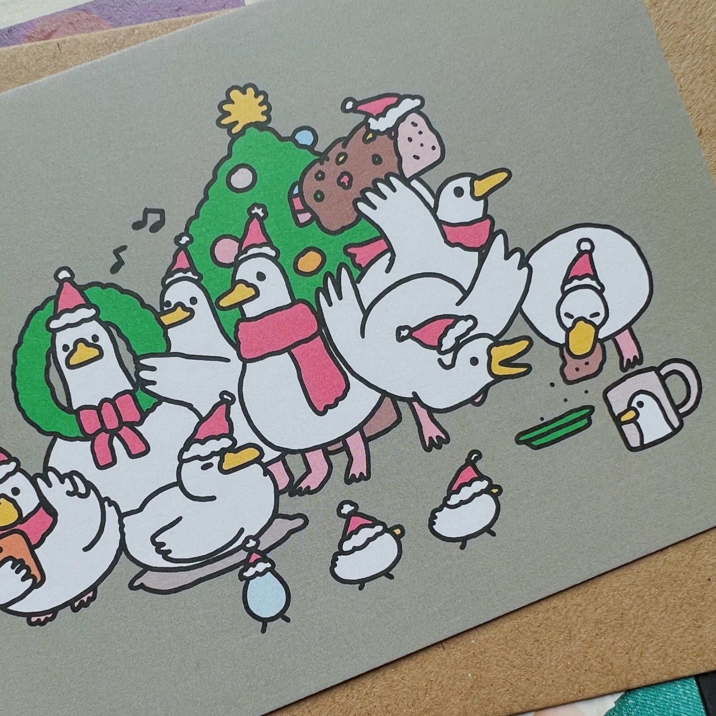 Duck Gang Christmas Greeting Card