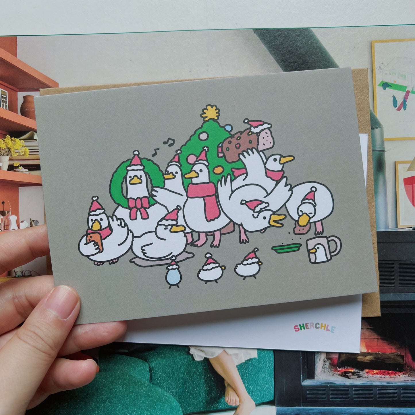 Duck Gang Christmas Greeting Card