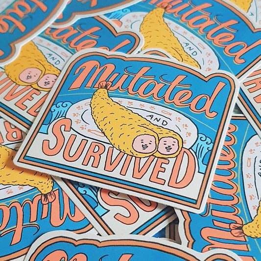 Mutated and Survived Vinyl Sticker