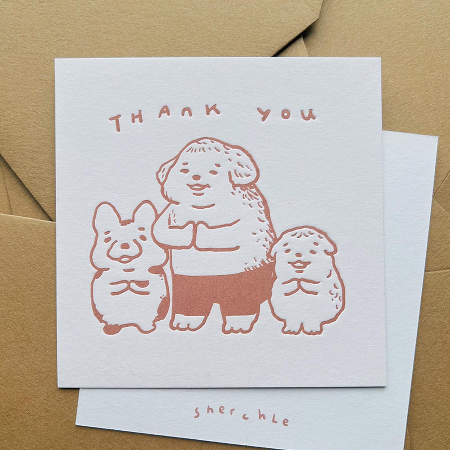 Thank you Letterpress Card
