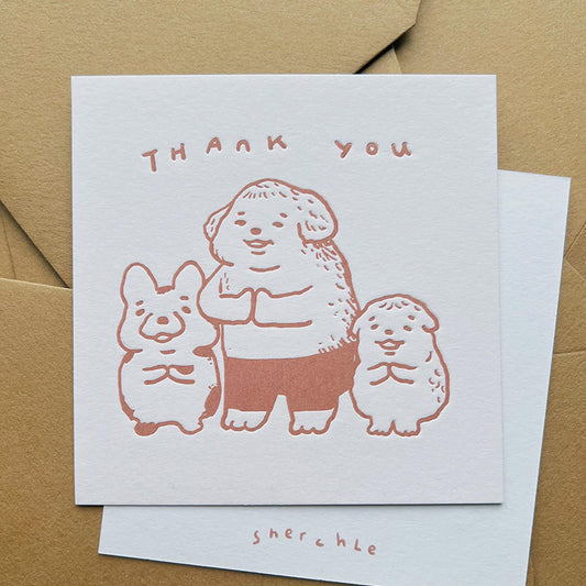 Thank you Letterpress Card