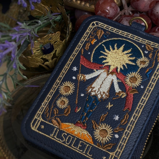 Il Soleil Embroidered Card Wallet