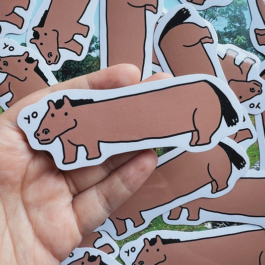 Yo Hors Vinyl Sticker