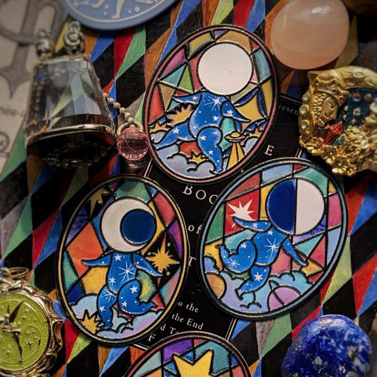 Illustrated Embossed Stickers