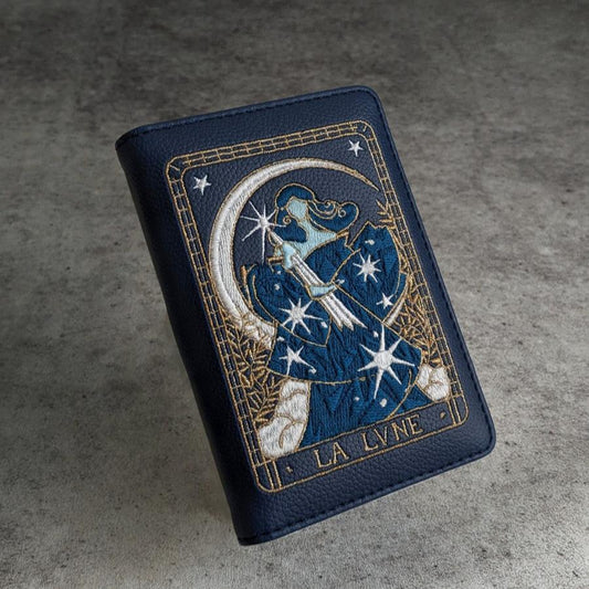 La Lune Embroidered Passport Cover