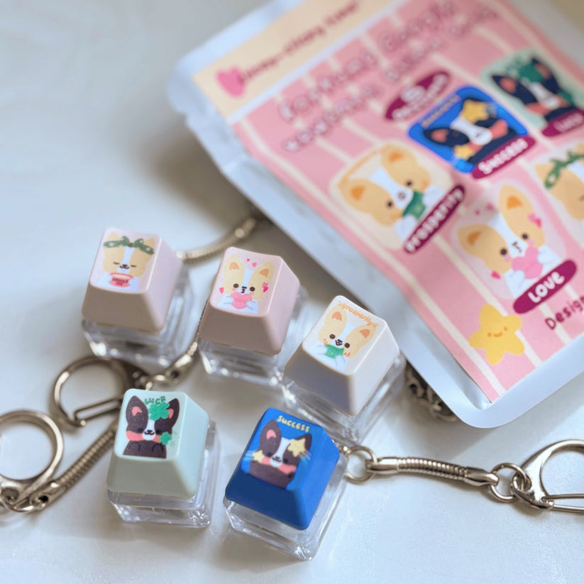 Fortune Corgis Keycaps Blind Bag