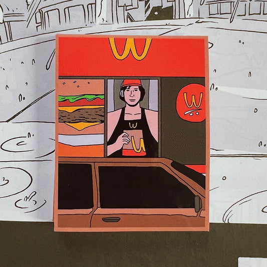 Adam Drive-Thru Vinyl Sticker