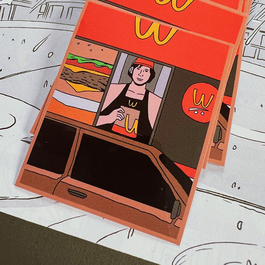 Adam Drive-Thru Vinyl Sticker