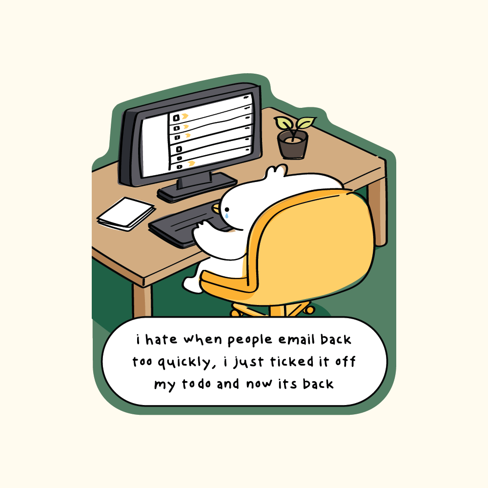i hate when people email back too quickly sticker – Wormhole