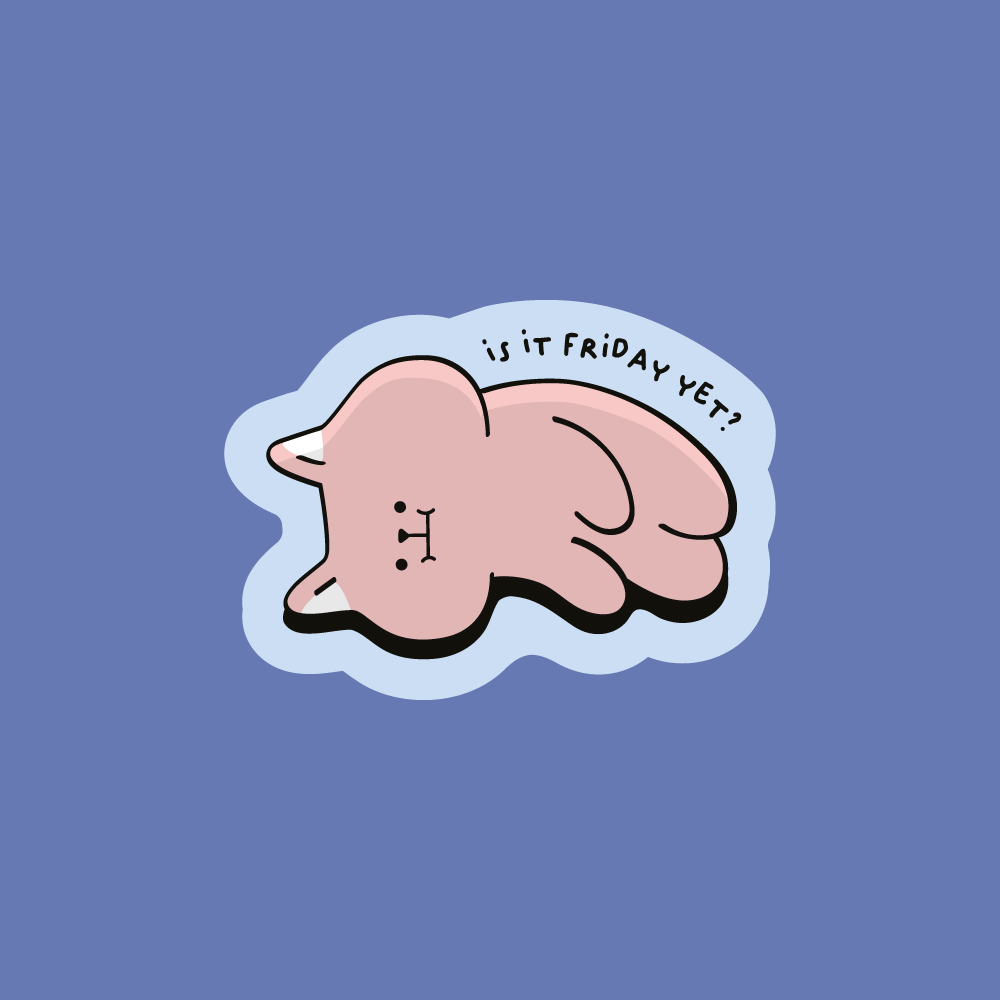 is it friday yet sticker – Wormhole