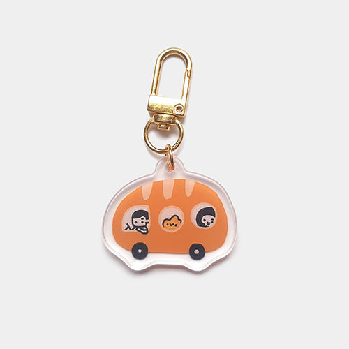 Bread Bus Keychain