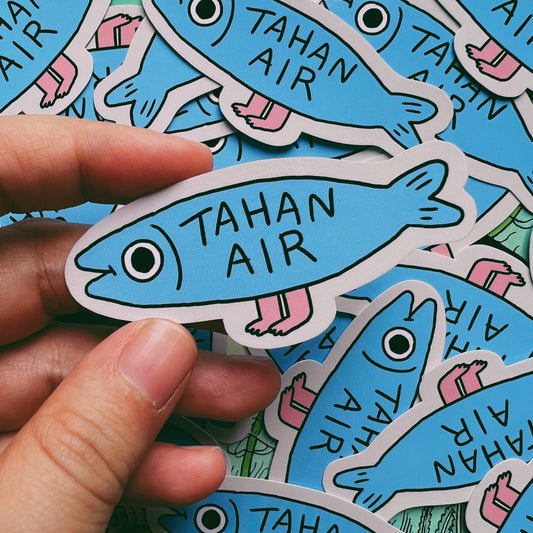 Tahan Air Vinyl Sticker
